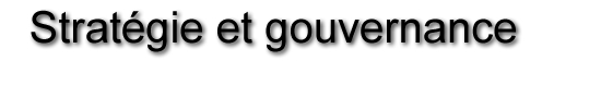 strat&eacute;gie et gouvernance